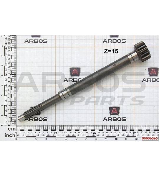 00006565 Albero primario goldoni 230 PRIMARY SHAFT Z = 15 L = 363 - COD. Goldoni - ΜΠΡΙΖΝΤΙΡΕΚ GOLDONI 230 Z=15 ΜΗΚΟΣ 363