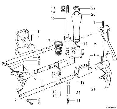 Asta comando riduttore 00009077 Goldoni 602  nr 8