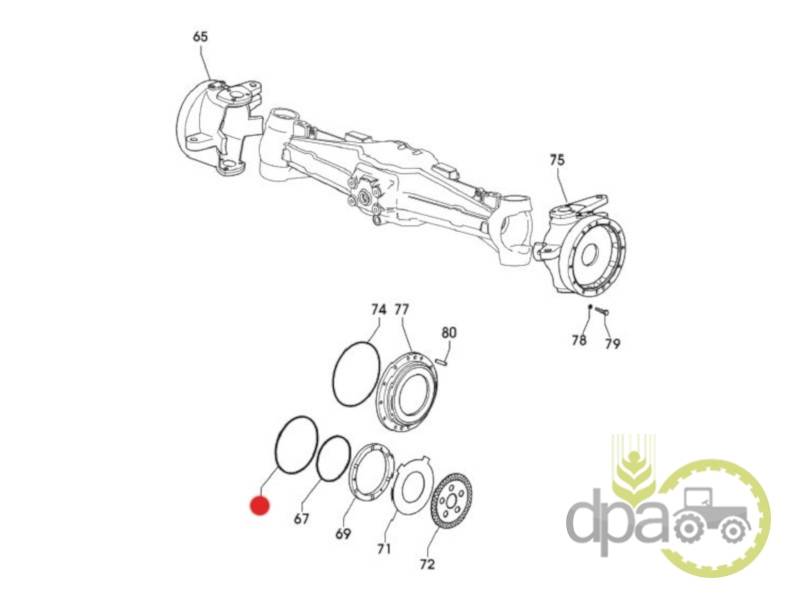ORING DISC FRANA DEUTZ 0.275.4354.0/20, 02754354020, 0.275.4354.0, 027543540, 0.275.4354.0/10, 02754354010, 04396435, 04407158 ΛΑΣΤΙΧΟ ΟΠΙΣΘΙΟΥ ΕΜΒΟΛΟΥ ΦΡΕΝΟΥ MF 3425-3435 SAME AGILE-DORADO LAMBORGHINI 874-880