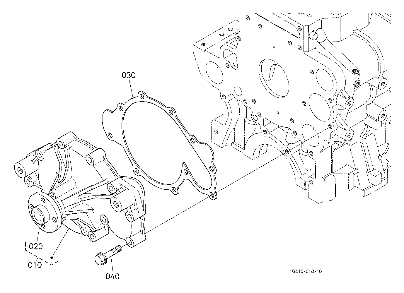 1G410-73030 ΑΝΤΛΙΑ ΝΕΡΟΥ KUBOTA M128 GXDTC-2/DTSC-2, M128 XDTC M130 XDTC M135 GXDTC, M135 GXDTC-2/DTSC-2, M135 GXDTSC M7131P, M7131P KVT, M7131S M7151P, M7151P KVT, M7151S M7171P, M7171P KVT, M7171S