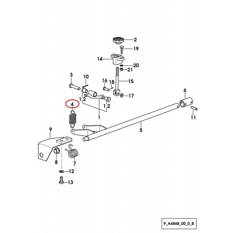 2.4049.174.2/10 ΕΛΑΤΗΡΙΟ ΠΕΝΤΑΛ ΦΡΕΝΟΥ ΚΑΡΟΥ SAME PRINCE- LAMBORGHINI R1 -SAME SOLARIS