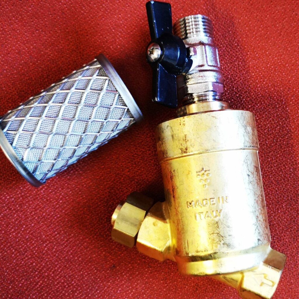 Φιλτρο γραμμής ψεκαστικου  μπρουτζινο με  βανάκι αυτοκαθαρισμού made in italy filtro asp.1 1/2 1601/min 50mesh ORIGINAL MADE IN ITALY
