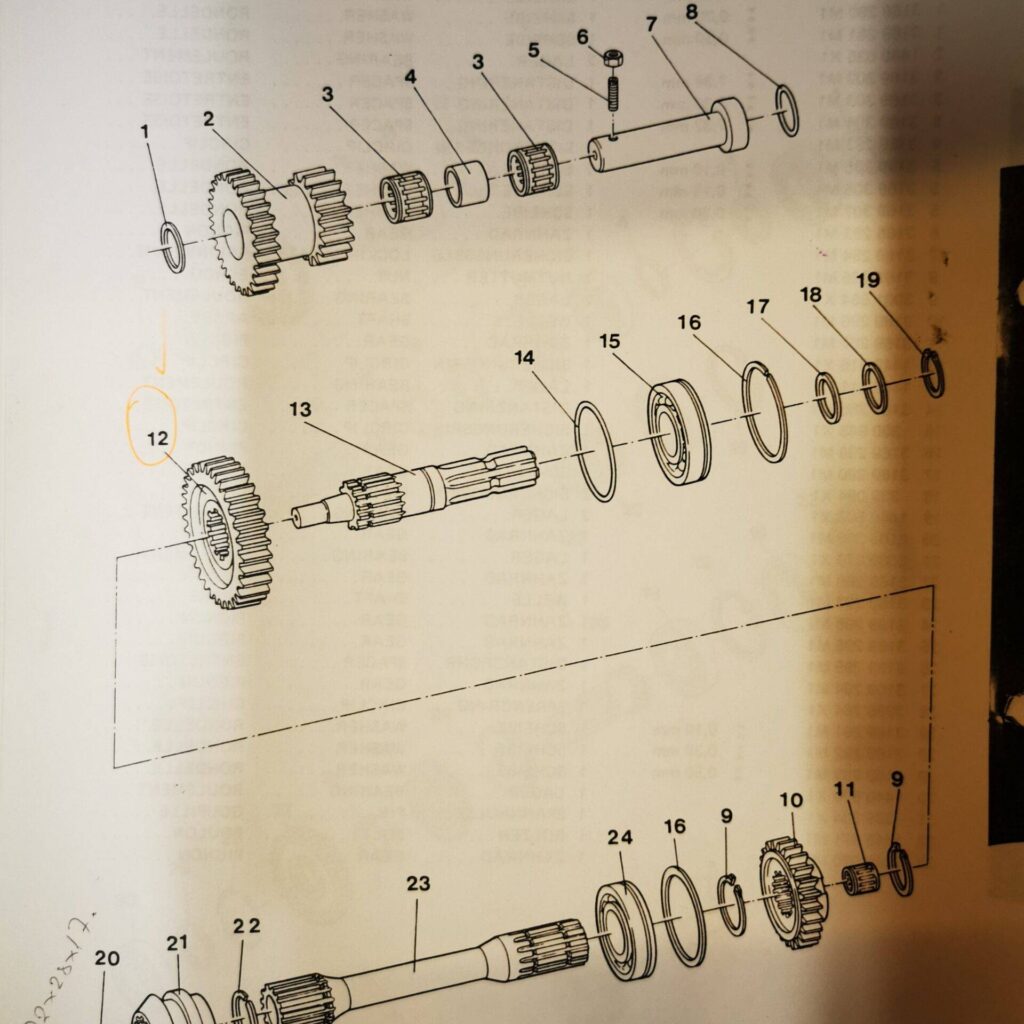 3032355m1 ΓΡΑΝΑΖΙ PTO EICHER HURT Z=32 nr 12