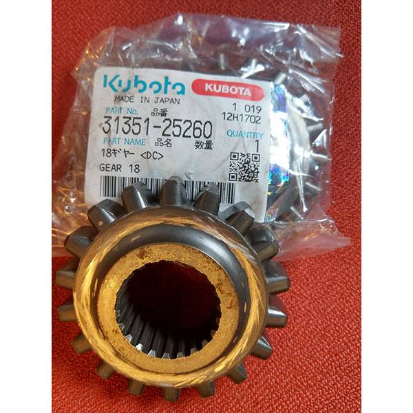 31351-25260 KUBOTA ΓΡΑΝΑΖΙ PTO 18Δ  L2850-3250-3450 GEAR 18 TEETH 2nd SHAFT PTO ORIGINAL