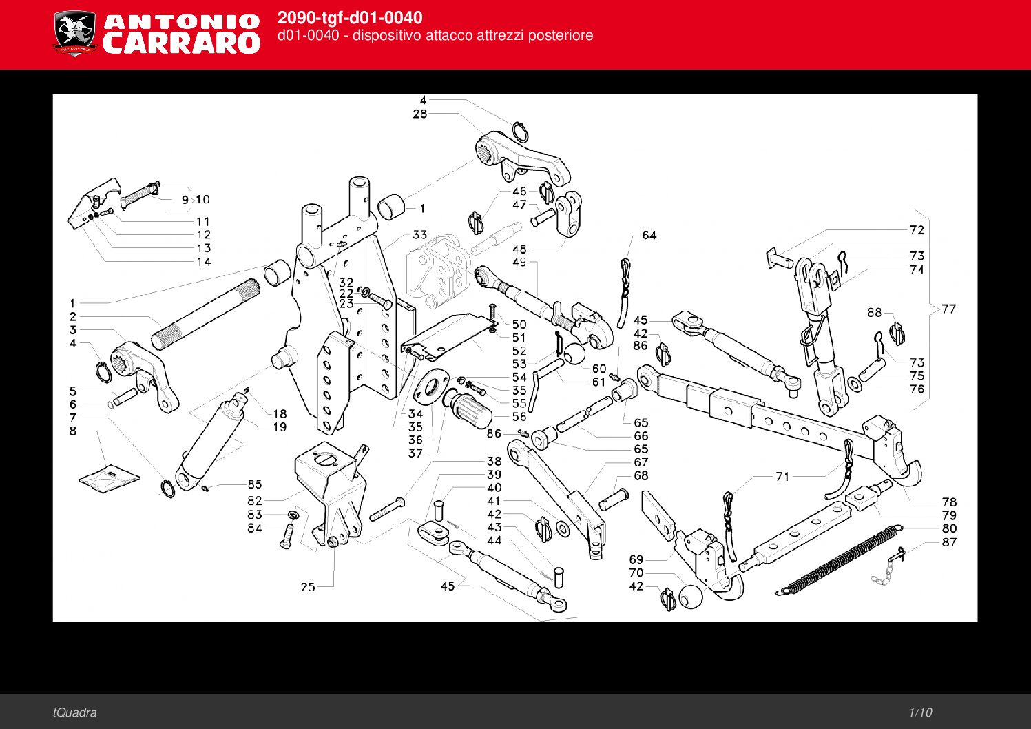 32002022 ΠΕΙΡΟΣ ΜΠΡΑΤΣΩΝ ΥΔΡΑΥΛΙΚΩΝ Antonio Carraro TGF-TRX-TIGRONE-SUPERTIGRE -Perno bracci superiori soll.