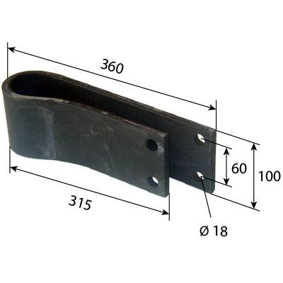 Ελατήριο υδραυλικού (λάμα ευαισθησίας) Massey Ferguson – Landini. Made in Italy