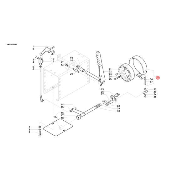 Ιμάντας φρένου Antonio Carraro TC-TGF-TN-SRX