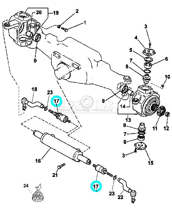 3429968M1 ΑΚΡΟΜΠΑΡΟ ΑΡΙΣΤΕΡΟ LANDINI REX 85V MCCORMIC V75-V85 NR18 ΘΗΛΙΚΟ 22Χ1,5(18-20,2) ΚΩΝΟΣ- M.FERGUSON 374V