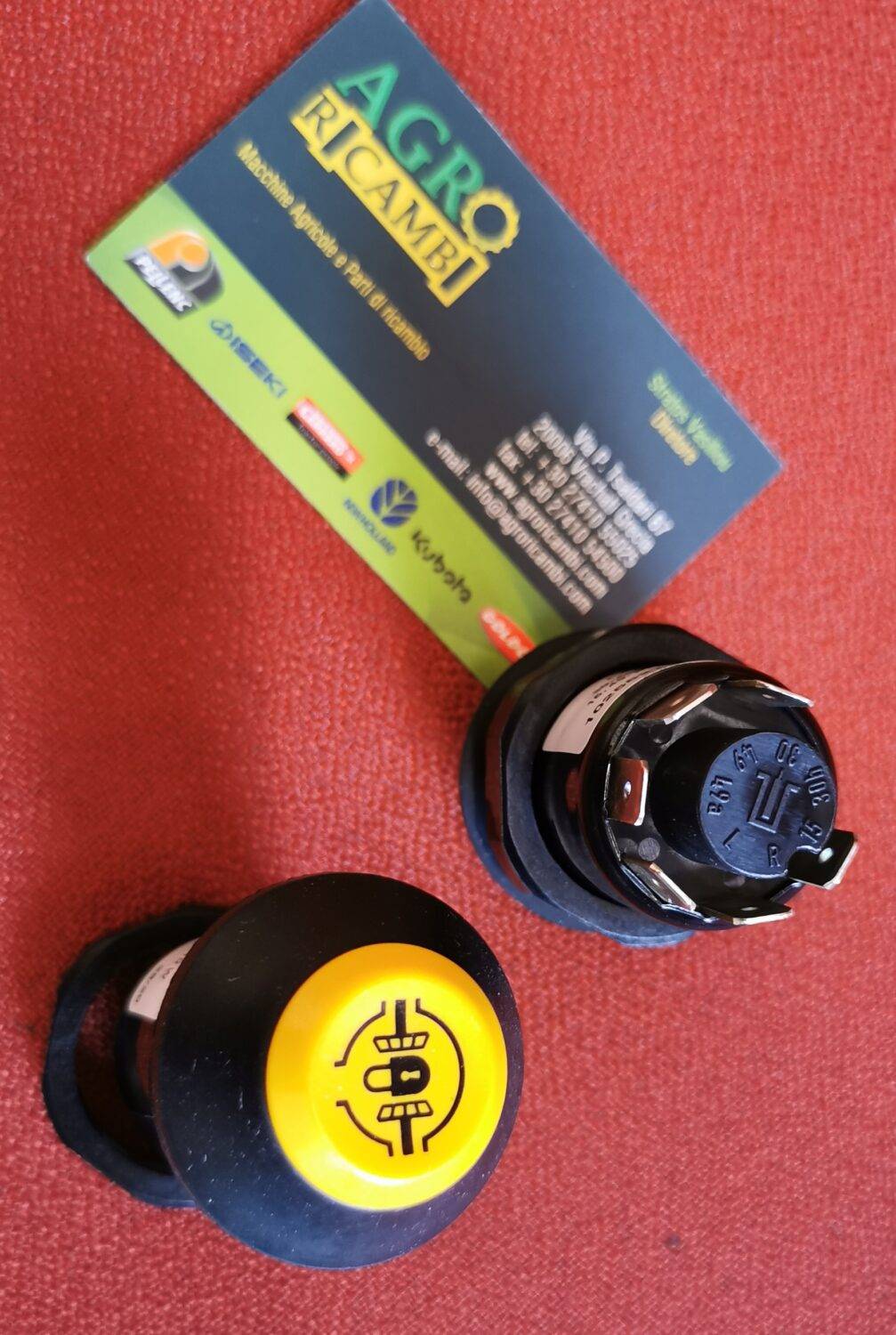 1025528 ΜΠΟΥΤΟΝ ΔΙΑΚOΠΤΗΣ ΚΑΡΟΥ , Interruttore Pulsante ,button J.deere, Carraro  6 ΕΠΑΦΕΣ COBO