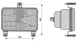 2.8039.150.0 ΦΑΝΑΡΙ ΕΜΠΡΟΣΘΙΟ MF-LANDINI-SAME-LAMBORGHINI-RENAULT-NEW HOLLAND ORIGINALE COBO MADE IN ITALY landini mistral