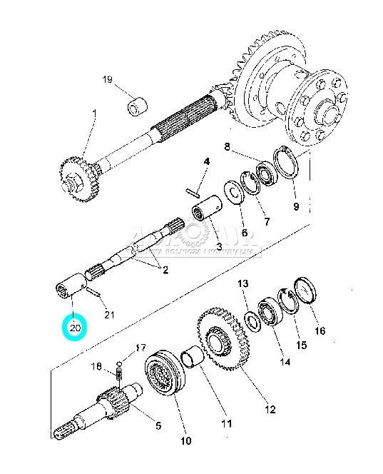 3671011M2 ΚΑΡΥΔΑΚΙ ΠΟΛΥΣΦΗΝΟ ΑΞΟΝΑ 3674483Μ1 Νο12  LANDINI MISTRAL - NEW HOLLAND TC ΟΛΑ ΤΑ V