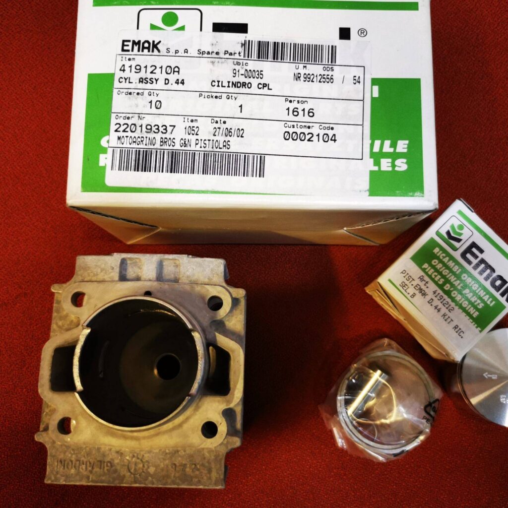 4191210A  ΚΥΛΙΝΔΡΟΣ ΠΙΣΤΟΝΙ ΘΑΜΝΟΚΟΠΤΙΚΟΥ OLEO MAC 750T Kit Cylinder & Piston EFCO 8510 8515 Trimmer Original Ø 44