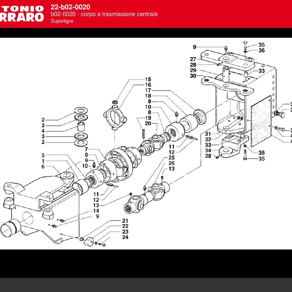 42301001 ΚΑΡΔΑΝΙΚΟΣ ΚΕΝΤΡΙΚΟΥ ΔΙΑΦΟΡΙΚΟΥ ANTONIO CARRARO ΔΙΧΑΛΑ ΜΕ ΣΤΑΥΡΟ ΔΙΠΛΟ D300