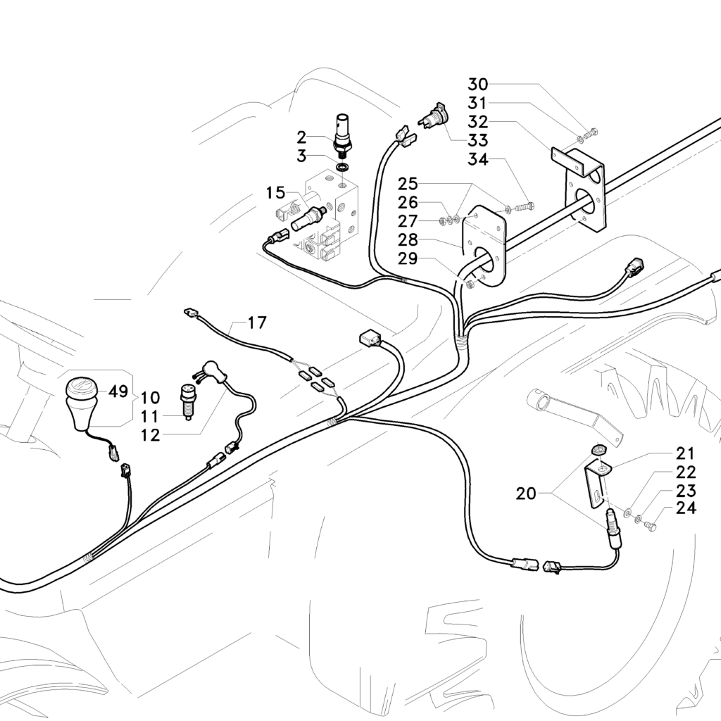 46708106 interuttore  segnale pto- water Antonio Carraro tgf  no 20 ΔΙΑΚΟΠΤΗΣ PTO Antonio Carraro TGF