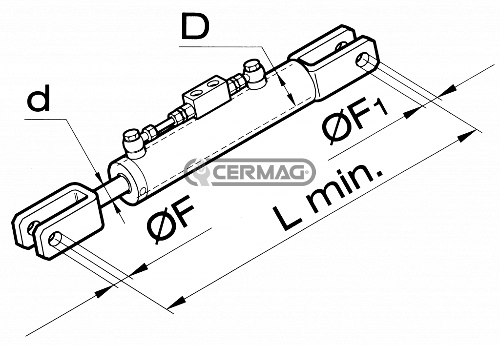ΜΠΟΥΚΑΛΑ ΥΔΡΑΥΛΙΚΗ A.CARRARO 5000-5600-6400   ΚΛΕΙΣΤΗ 420 -30 ΒΑΚΤΡΟ ΚΑΙ 19-25 MADE IN ITALY 420x60X30