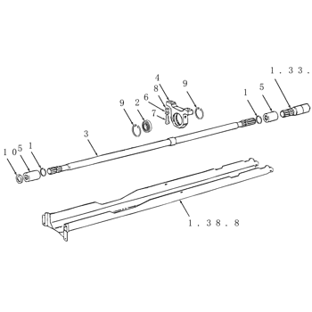 ΑΞΩΝΑΣ ΕΜΠΡΟΣ ΔΙΑΦΟΡΙΚΟΥ 80-76 F DT, 72-86 LP DT, 4230, 72-86F DT, 4430, 70-66 F DT, 70-76 F DT, 80-66 F DT, 70-66 LP DT, 70-76 LP DT, 70-66 V ΔΕΝΔΡΟΚΟΜΙΚΟ 143CM