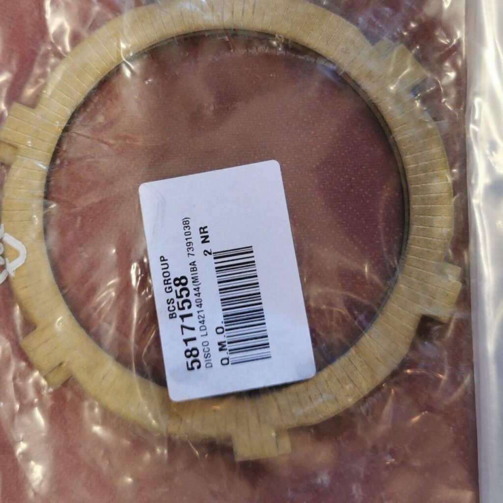 58171558 DISCO FRIZIONE BCS VALIANT -FERRARI -PASQUALI EOS 6.60 VALIANT L650MT ΔΙΣΚΑΚΙΑ ΣΥΜΠΛΕΚΤΟΥ