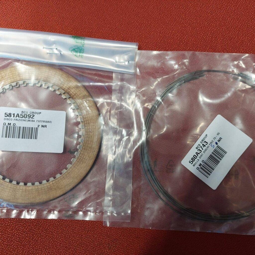 59968370 ΣΕΤ ΔΙΣΚΟΙ ΣΥΜΠΛΕΚΤΗ- Original BCS - 59968370 - ΑΝΤΙΚΑΘΙΣΤΑ ΤΟ 58172105  BCS - Ferrari - Pasquali  Ricambi Originali