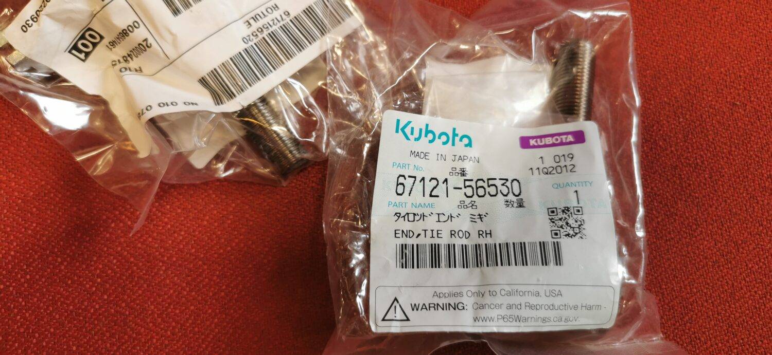 ΑΚΡΟΜΠΑΡΟ ΔΕΞΙΟ ORIGINAL KUBOTA  ROD TIE END RIGHT  ORIGINAL KUBOTA 67121-56520 6A100-56520 67950-56520 B1550, B1750, B4200D, B5200, B6100HST-E, B6200, B7100, B7200 ORIGINAL