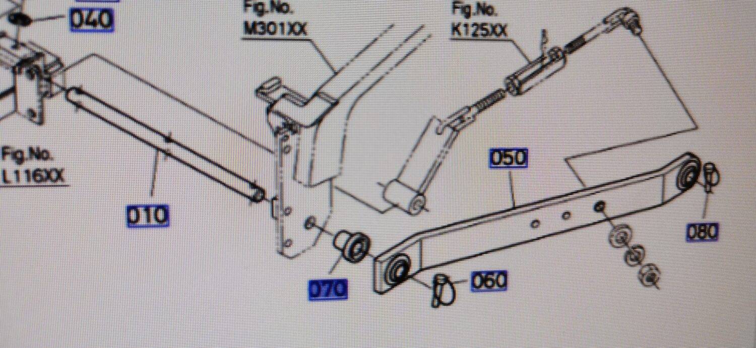 6C392-66020 ΑΠΟΣΤΑΤΗΣ ΜΠΡΑΤΣΩΝ ΥΔΡ/ΚΟΥ KUBOTA B2400 NR070