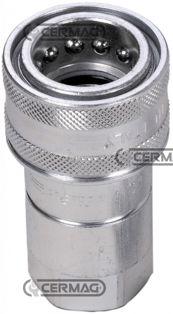 ΤΑΧΥΣΥΝΔΕΣΜΟΣ ΒΑΛΒΙΔΑ ΥΔΡΑΥΛΙΚΩΝ  ΘΗΛΙΚΟ 1/2 Innesto rapido FEMMINA A sfera - intercambiabile ISO  Serie NS  Innesto da 1/2" FASTER