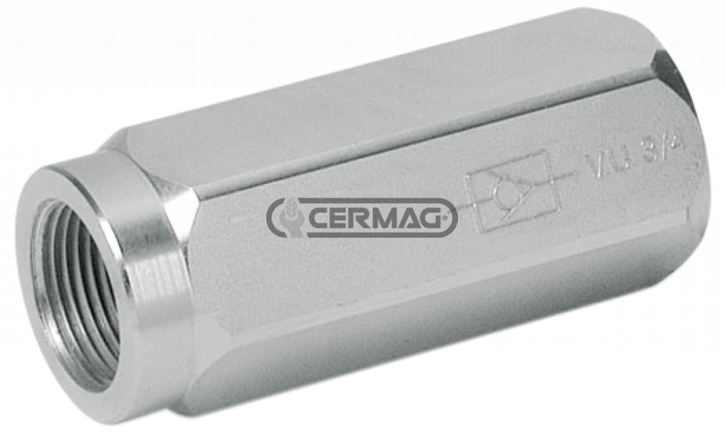 ΒΑΛΒΙΔΑ ΑΝΤΕΠΙΣΤΡΟΦΗΣ // VALVOLA UNIDIREZIONALE CON TENUTA A SFERA (VALVOLA DI NON RITORNO) valvola unidirezionale 1/4"