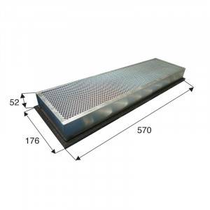 3683541M91 ΦΙΛΤΡΟ ΚΑΜΠΙΝΑΣ ΑΝΘΡΑΚΑ LANDINI / McCORMICK ΑΧ-9138 PANCLEAN MADE ITALY ORIGINAL ΔΙΑΣΤΑΣΕΙΣ 580Χ176Χ52