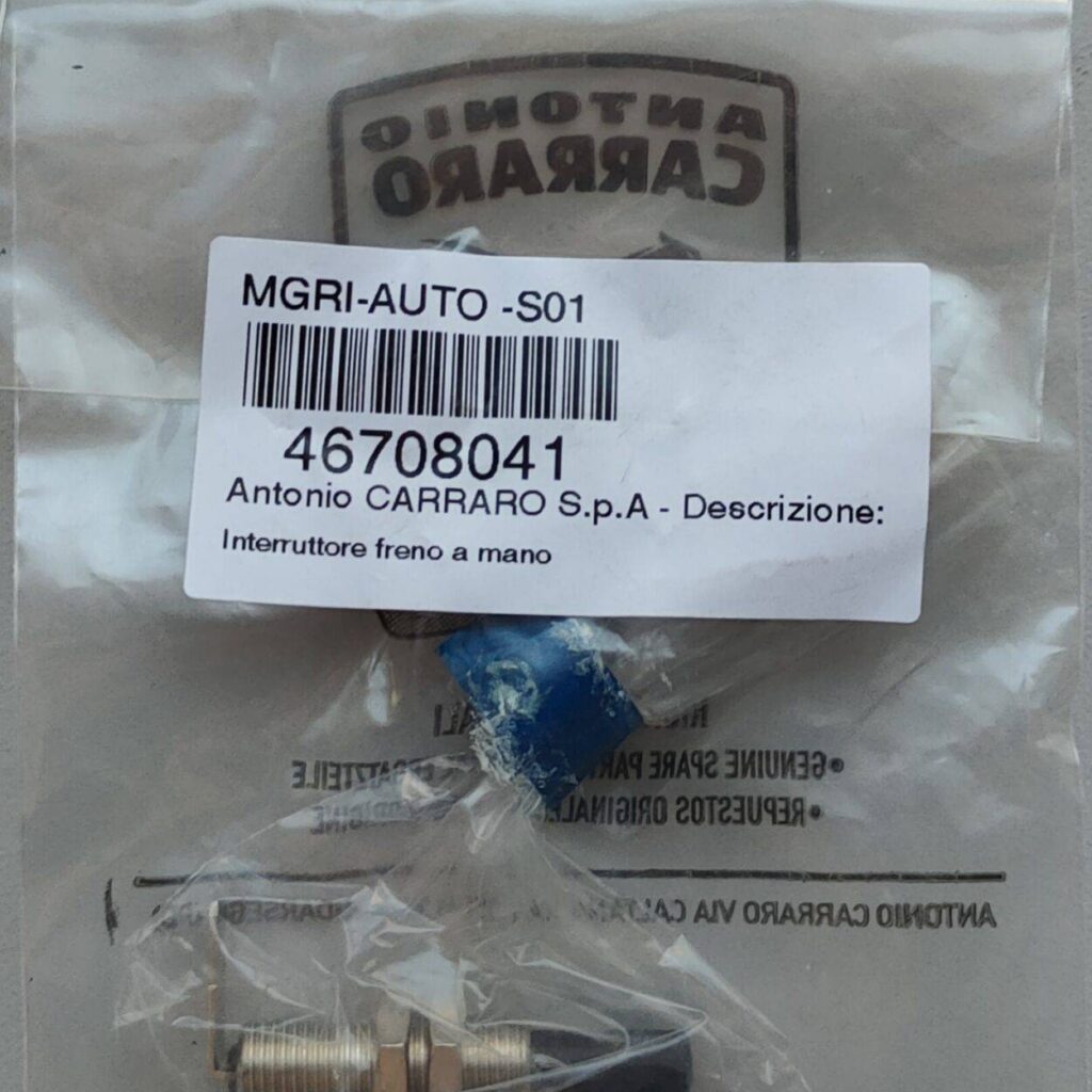 46708041 ΔΙΑΚΟΠΤΗΣ ΧΕΙΡΟΦΡΕΝΟΥ HANDBRAKE SWITCH – ANTONIO CARRARO – 46708041