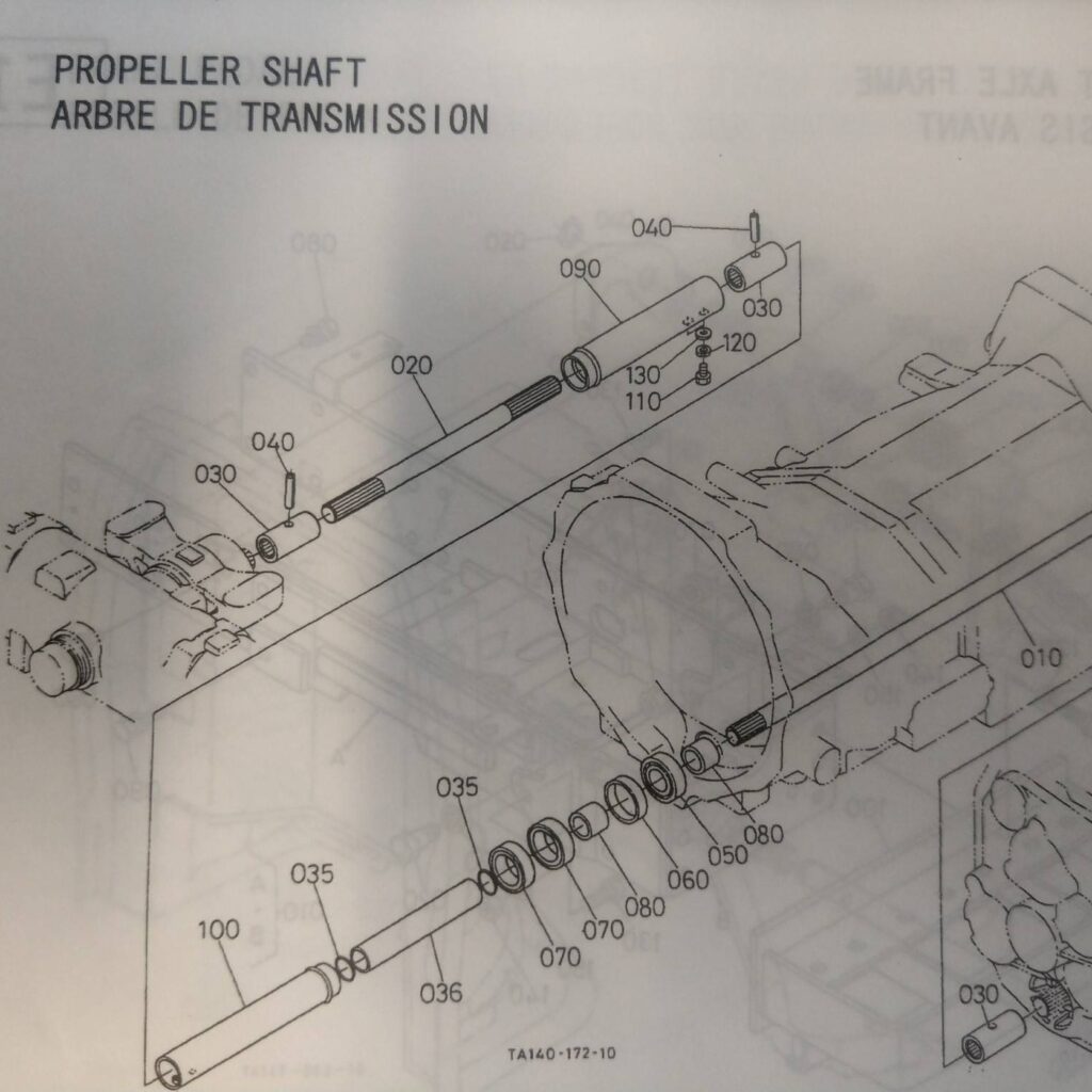 TA040-14633 ΑΞΟΝΑΣ ΣΑΖΜΑΝ KUBOTA L4200 -4310  // Nr 020