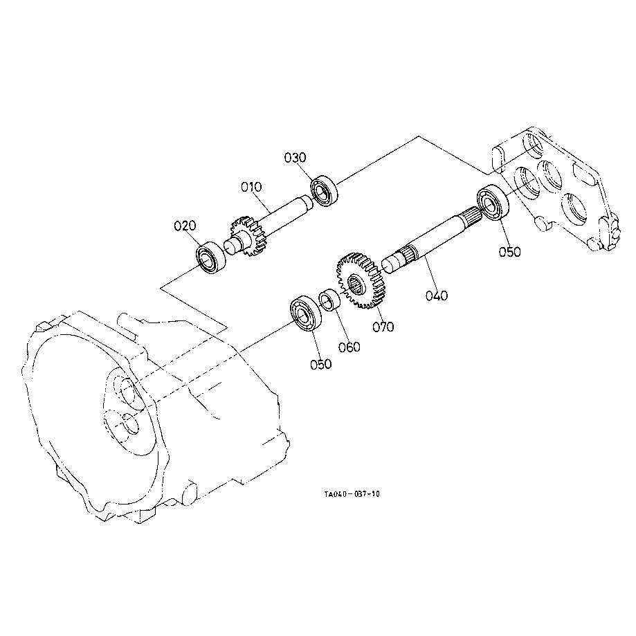 Γρανάζι παρτικοφ Kubota L4200 - TA040-23200