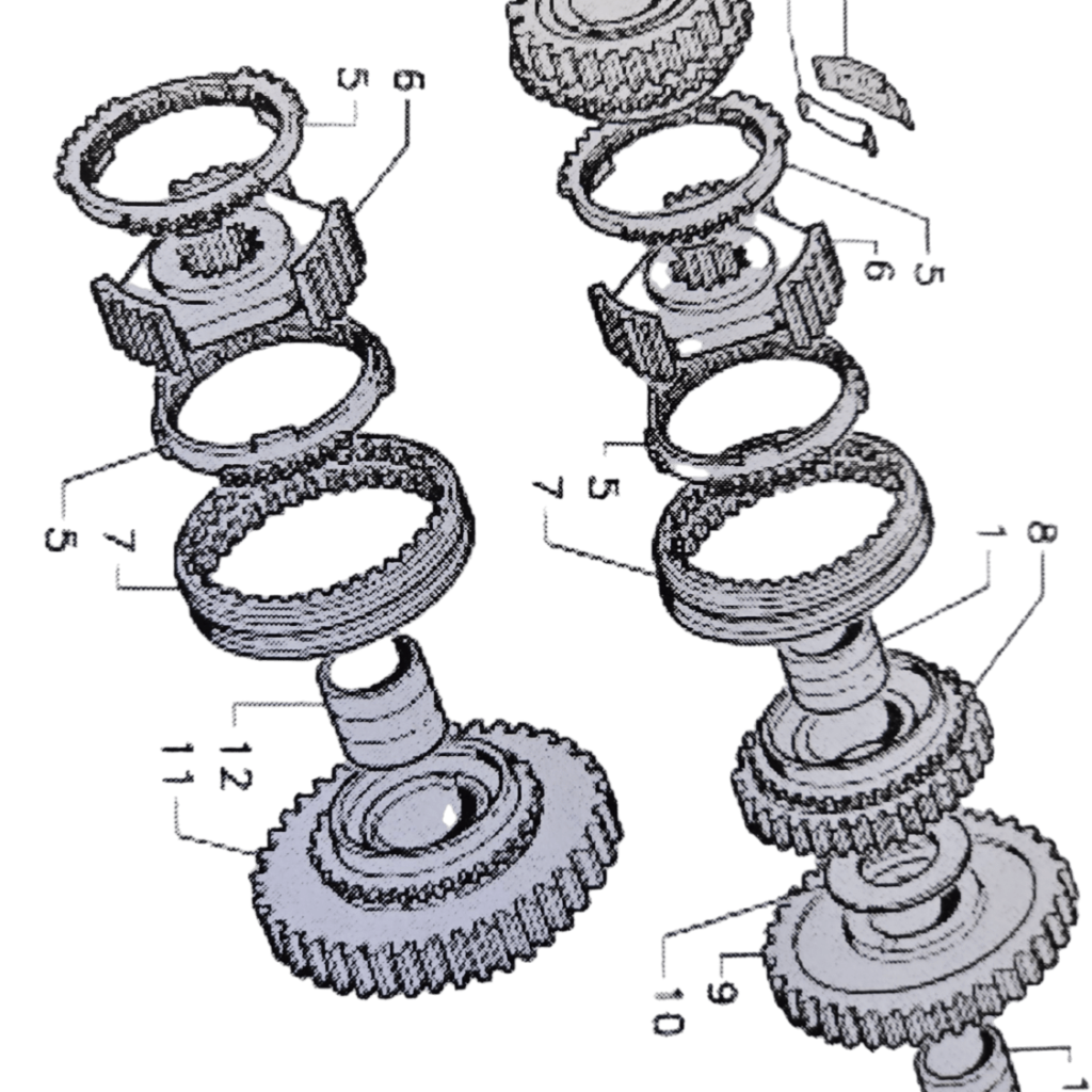 00018319 ΓΡΑΝΑΖΙ ΣΑΣΜΑΝ Z40 GOLDONI STAR/QUASAR/COMPACT 774-762-764-772-3450V-3460V FG0018319 ΝΟΥΜΕΡΟ 8