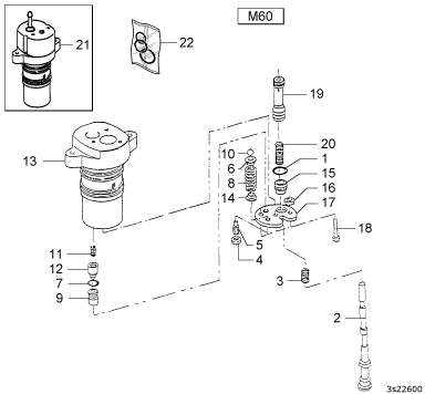 02030342 ΔΙΑΝΟΜΕΑΣ ΥΔΡΑΥΛΙΚΩΝ GOLDONI STAR  serie C (QUADRIFOGLIO) 65 - 75 - 75F - 85 - 85F - 100 100F -JOHN DEERE FG2030342 1847F - 2447F